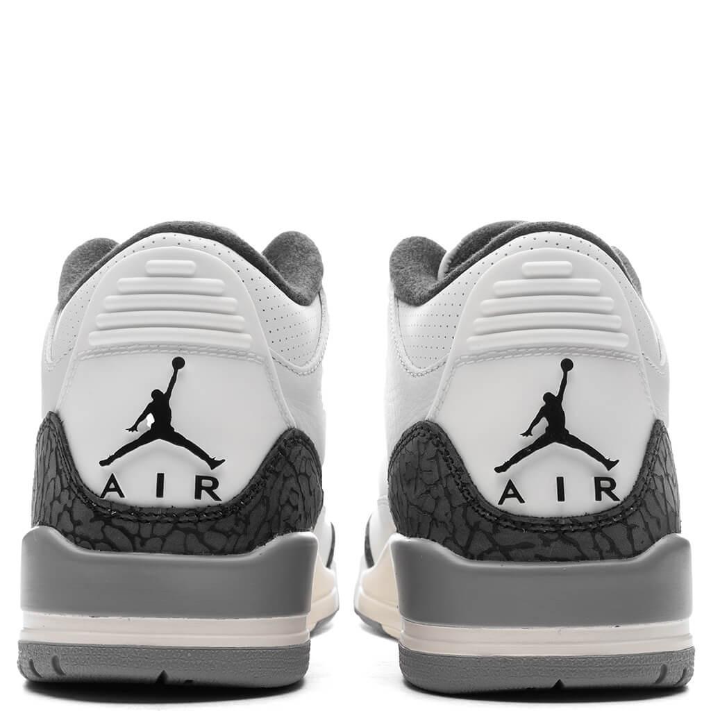 Air Jordan 3 Retro 'Grey Cement' - Summit White/Fire Red/Cement Grey Male Product Image