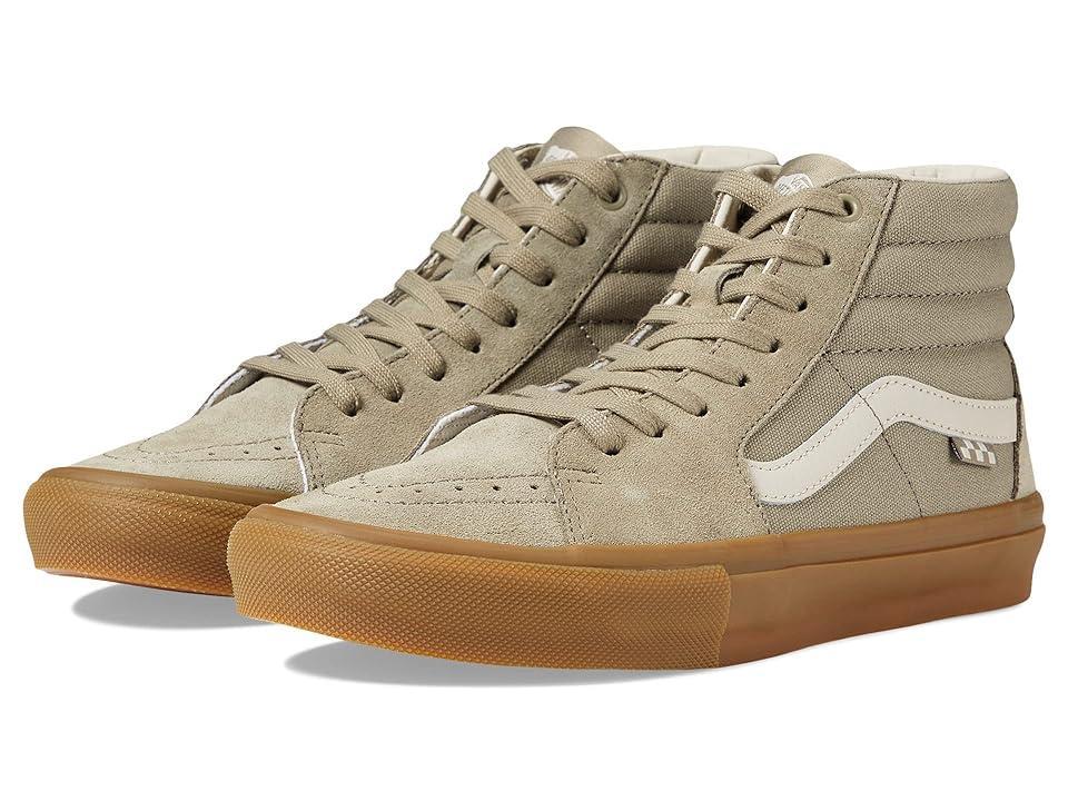 Vans Skate Sk8-Hi Shoe(Khaki/Gum)  - Gender: VN0A5FCC5SM - Khaki/Gum Product Image