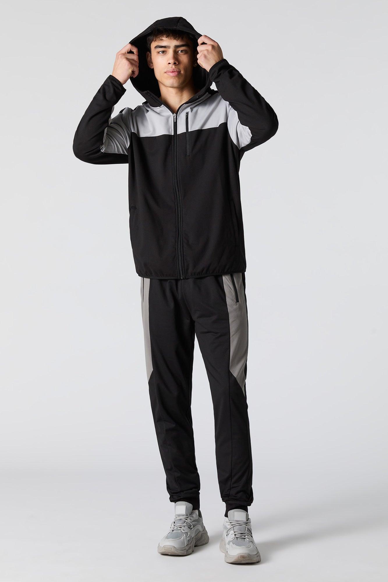 Active Colourblock Zip-Up Hoodie Male Product Image