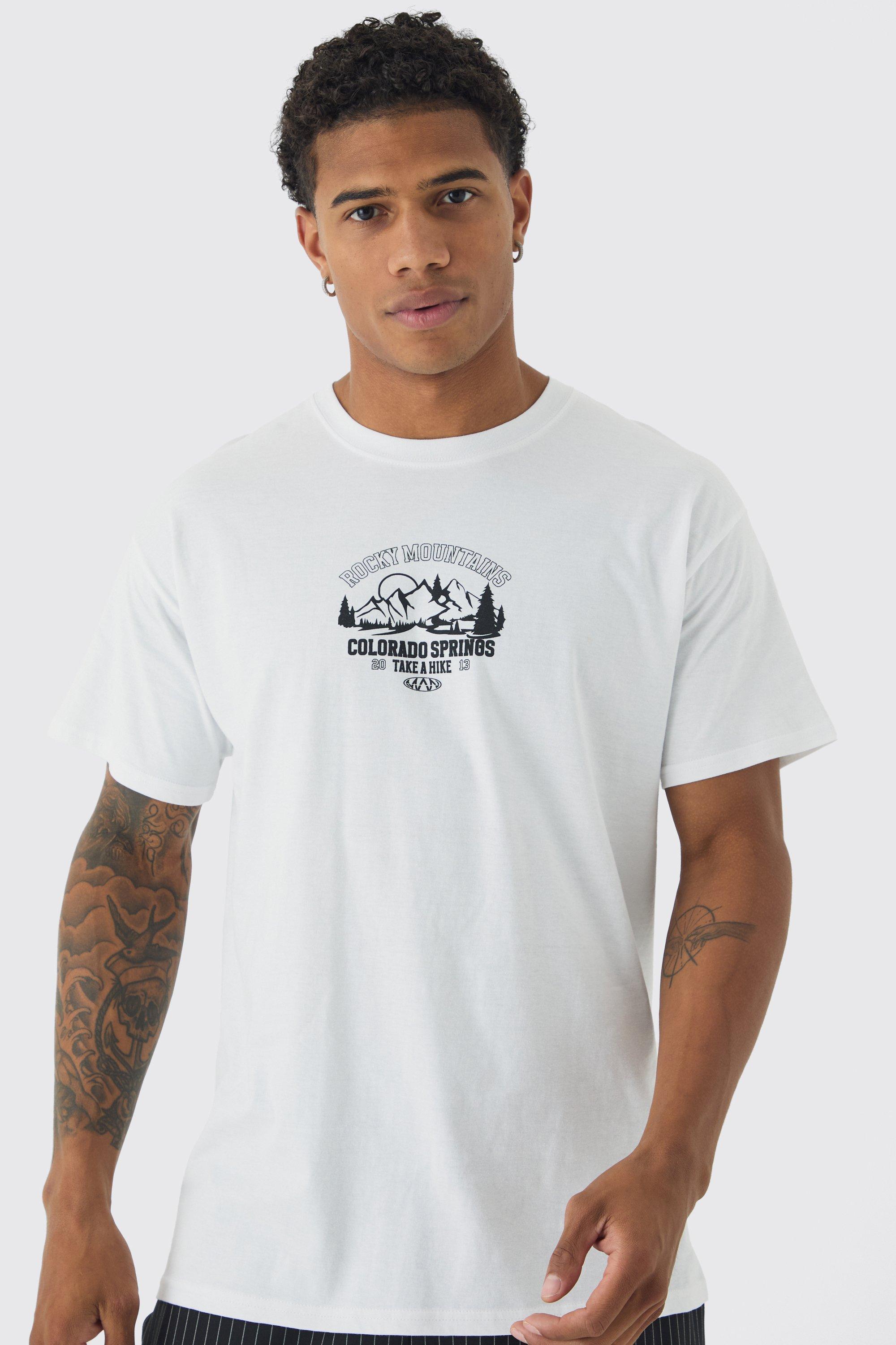 Rocky Mountains Graphic T-Shirt | boohooMAN USA Product Image