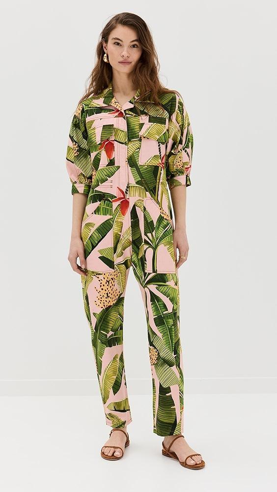 FARM Rio Banana Leaves Jumpsuit | Shopbop Product Image