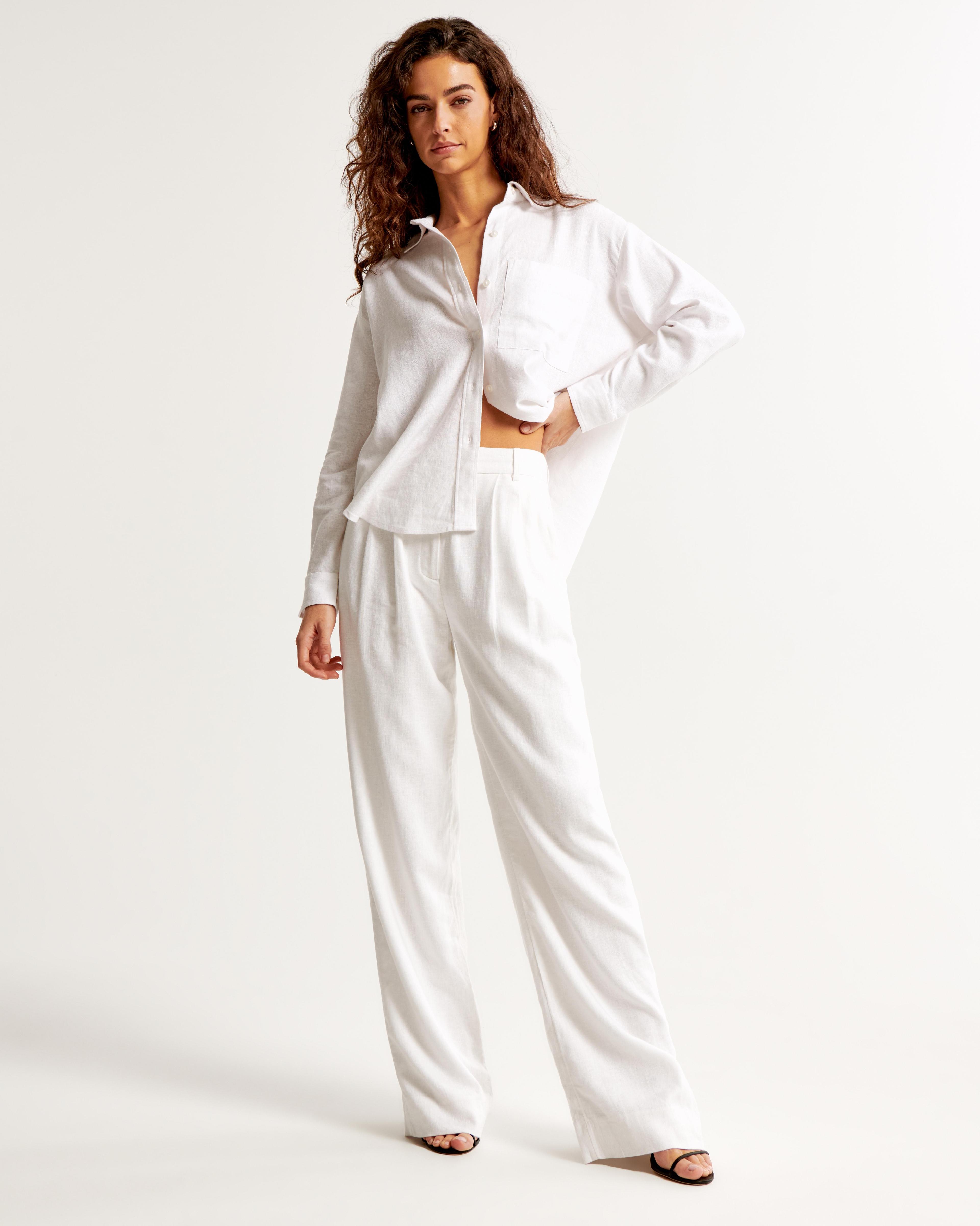 A&F Sloane Tailored Linen-Blend Pant Product Image