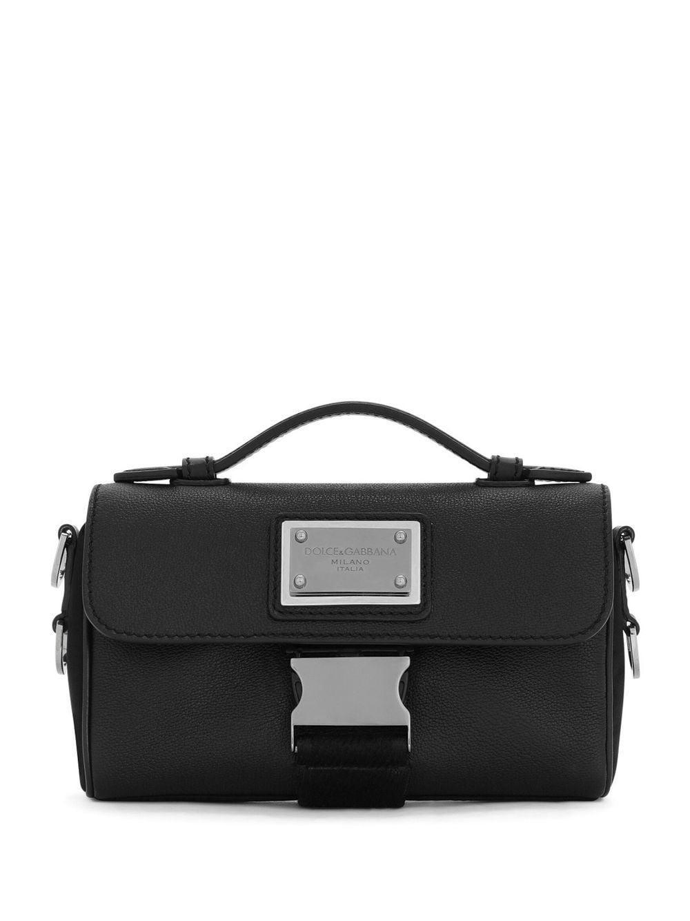 Logo-plaque Shoulder Bag In Black Product Image