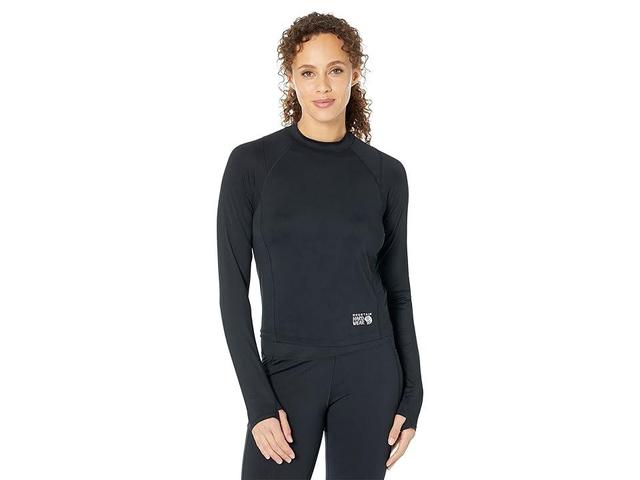 Mountain Hardwear Crater Lake Long Sleeve Crop Women's Clothing Product Image