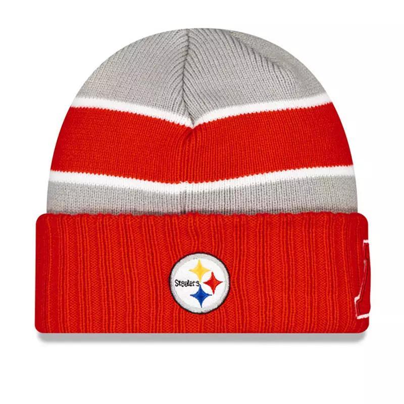 Mens New Era Gray Pittsburgh Steelers 2024 Nfl Pro Bowl Cuffed Knit Hat Product Image