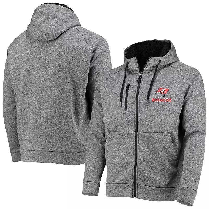 Mens Dunbrooke Charcoal Tampa Bay Buccaneers Shag Tri-Blend Full-Zip Raglan Hoodie Product Image