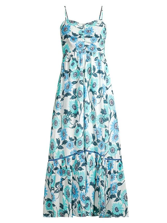 Womens Toronto Floral Cotton Midi-Dress Product Image