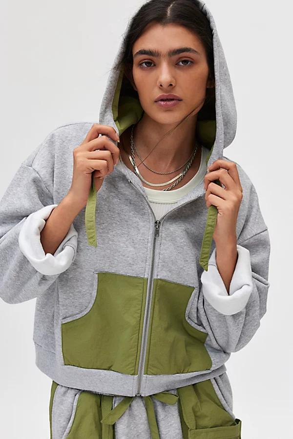 BDG Trisha Zip Up Hoodie Sweatshirt Womens at Urban Outfitters Product Image