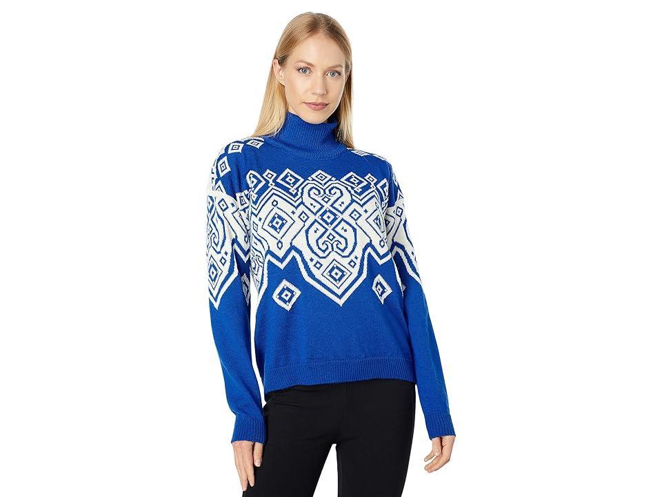 Dale of Norway Falun Heron Sweater (Ultramarine/Off-White) Women's Clothing Product Image