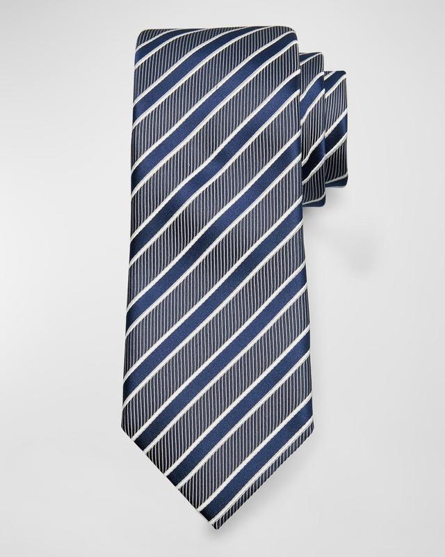 Mens Framed Stripe Jacquard Tie Product Image