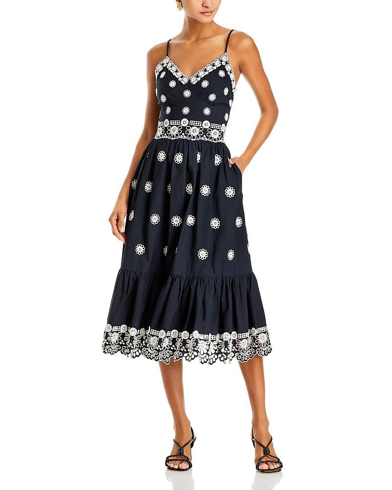 Sea New York Elysse Embroidered Midi Dress Product Image