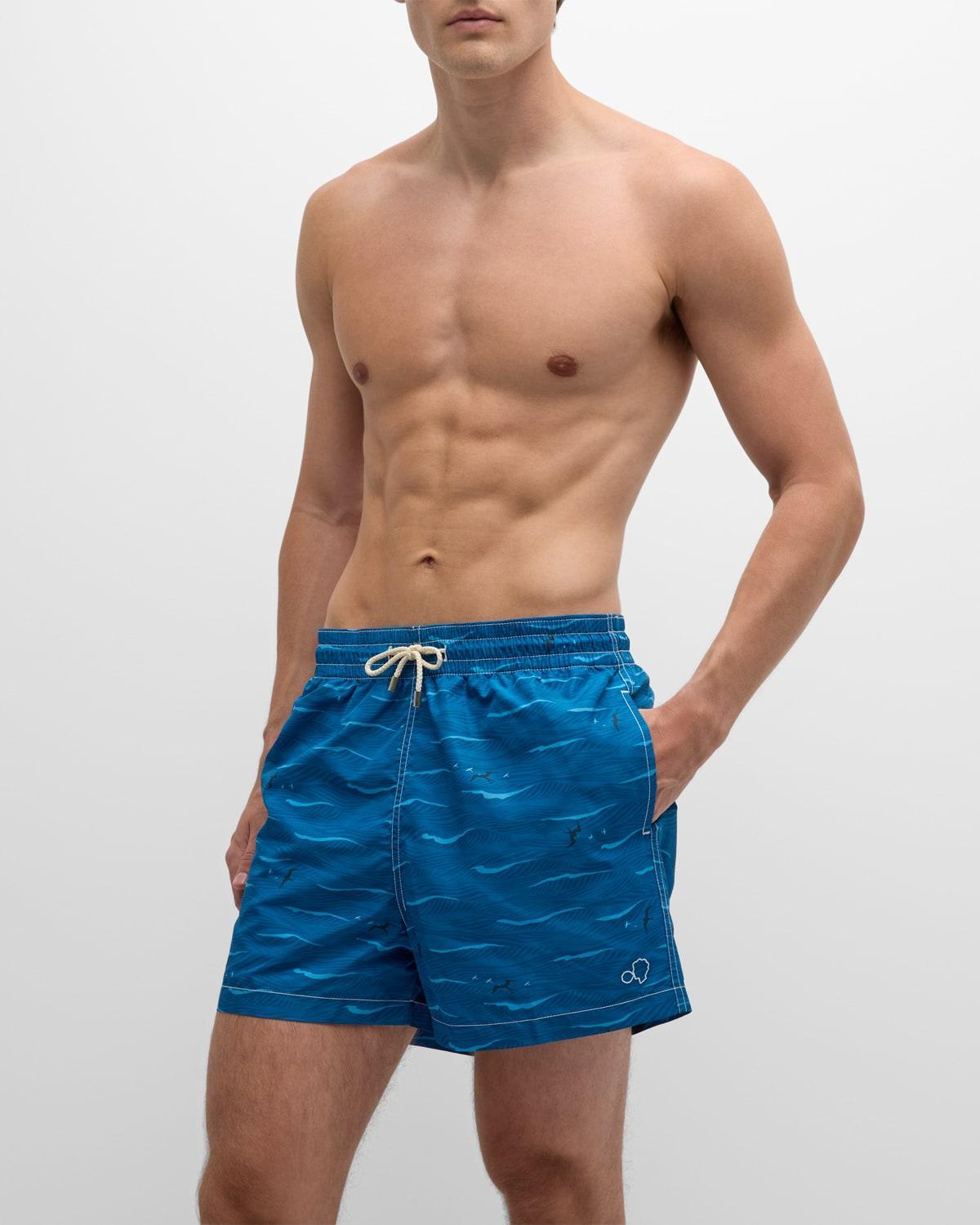 Men's Kikuo Johnson Flying Fish Swim Trunks Product Image