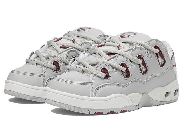 Osiris D3 OG (Grey/Grey/Maroon) Men's Shoes Product Image