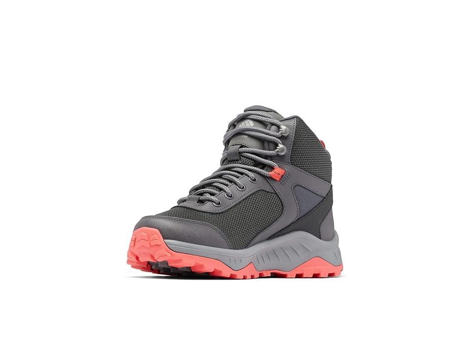 Columbia Trailstorm Ascend Mid Waterproof (Dark Grey/Red Coral) Women's Shoes Product Image