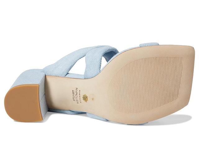 Stuart Weitzman Playa 75 Knot Block Slide (Light) Women's Shoes Product Image