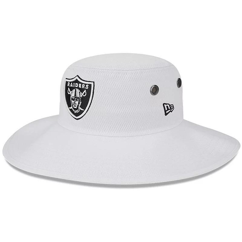 Mens New Era White Las Vegas Raiders 2023 Nfl Training Camp Panama Bucket Hat Product Image