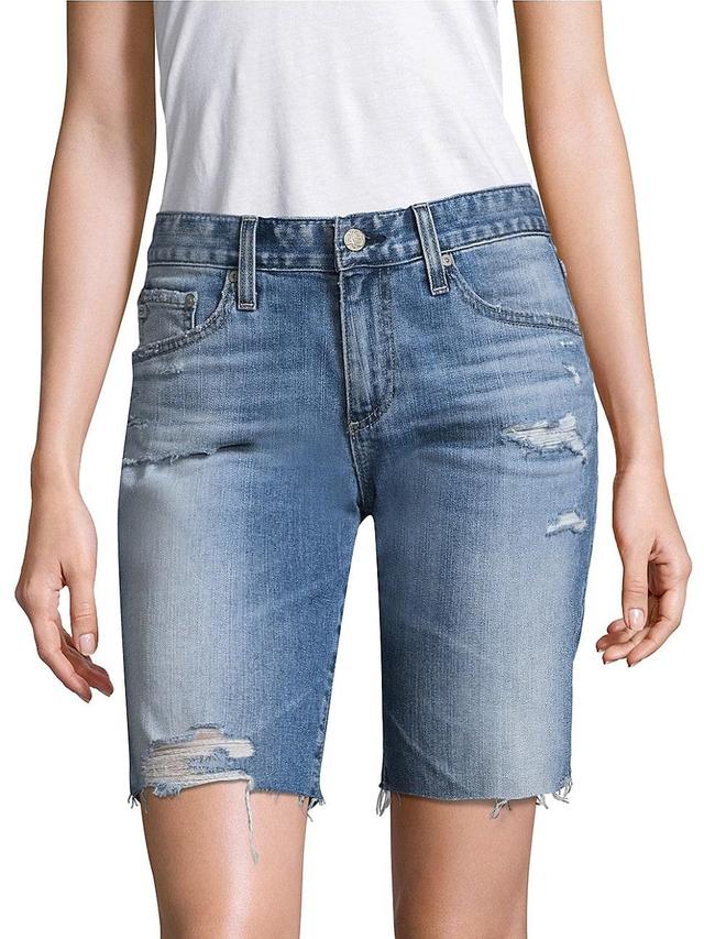 Womens Nikki Relaxed Skinny Denim Shorts Product Image