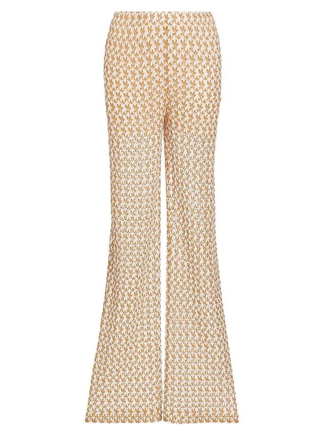 Missoni Metallic Knit Sheer Ankle Trousers Product Image