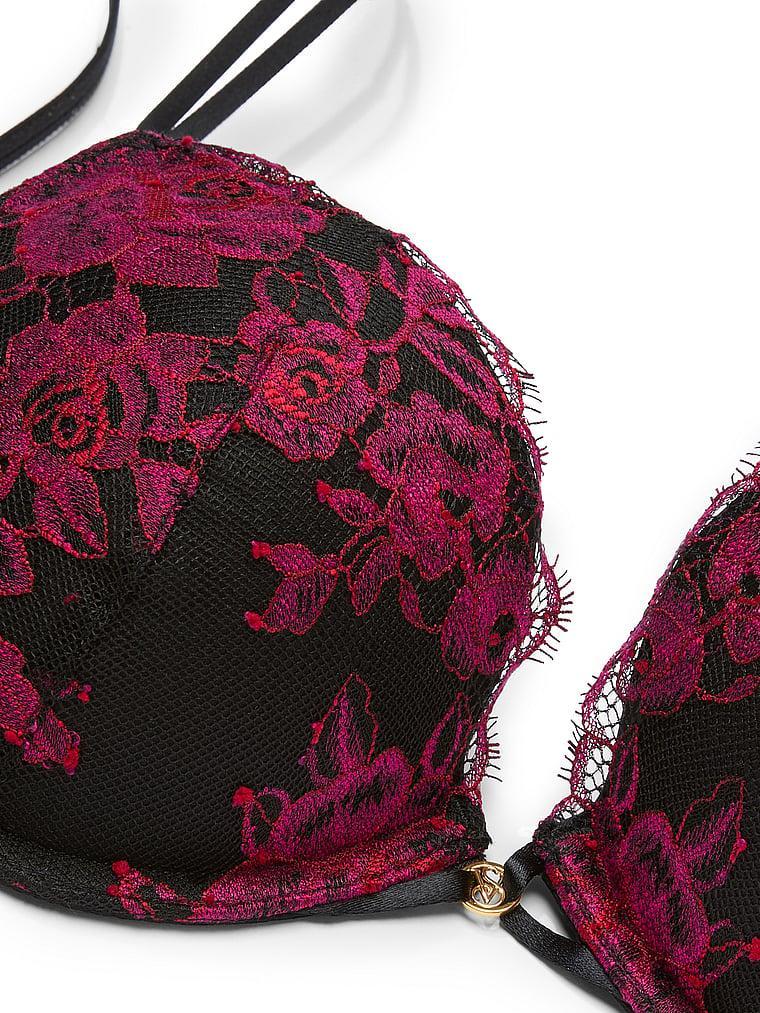 Rose Lace Push-Up Bra Product Image