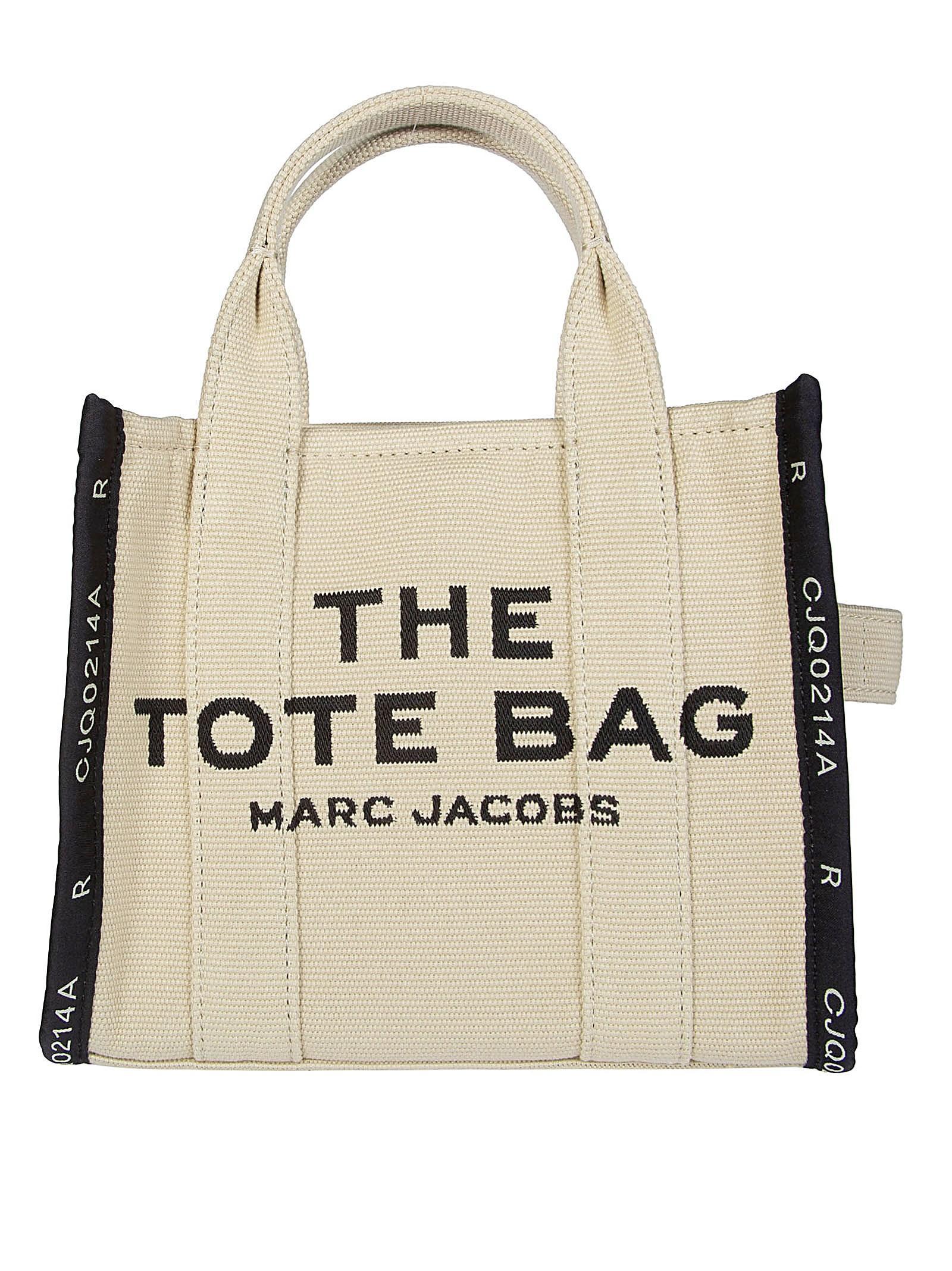 MARC JACOBS The Tote Canvas Shoulder Bag In White Product Image