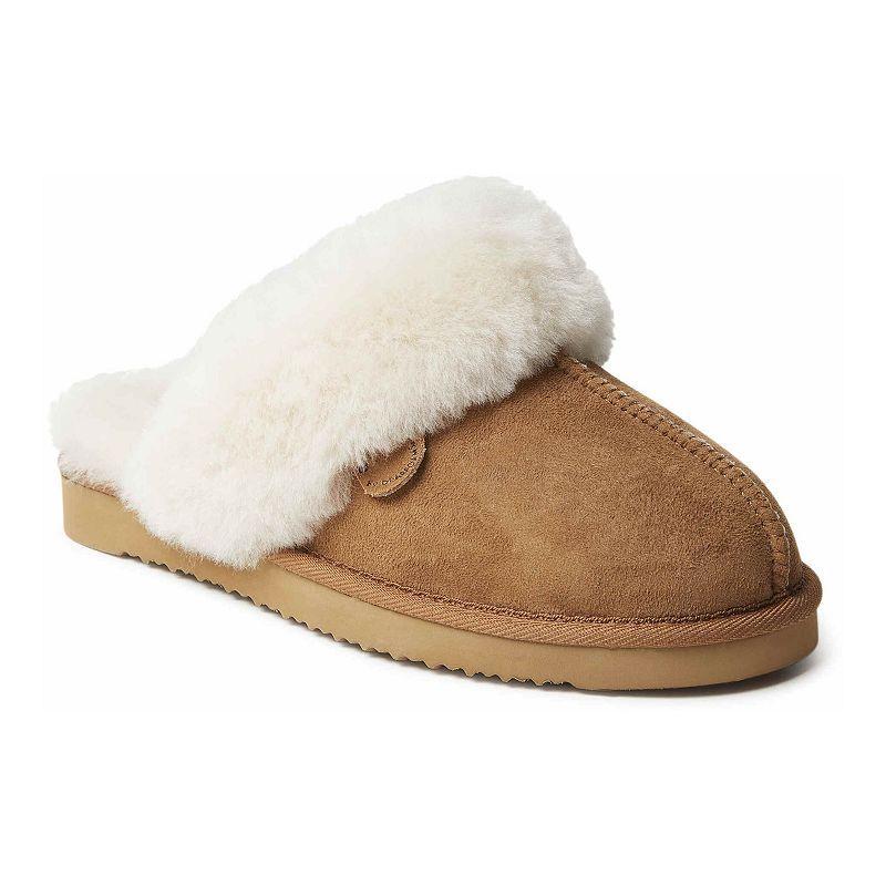 Fireside by Dearfoams Sydney Scuff Womens Slippers Brown Product Image