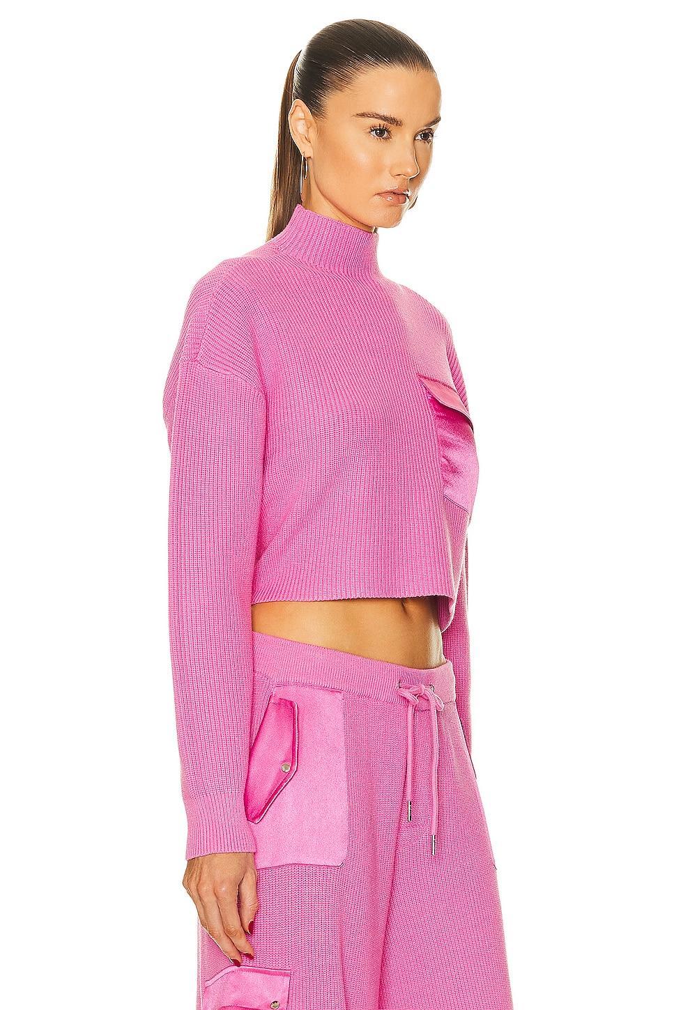 SER.O.YA Donna Sweater in Pink. - size XXS (also in M, S, XS) Product Image