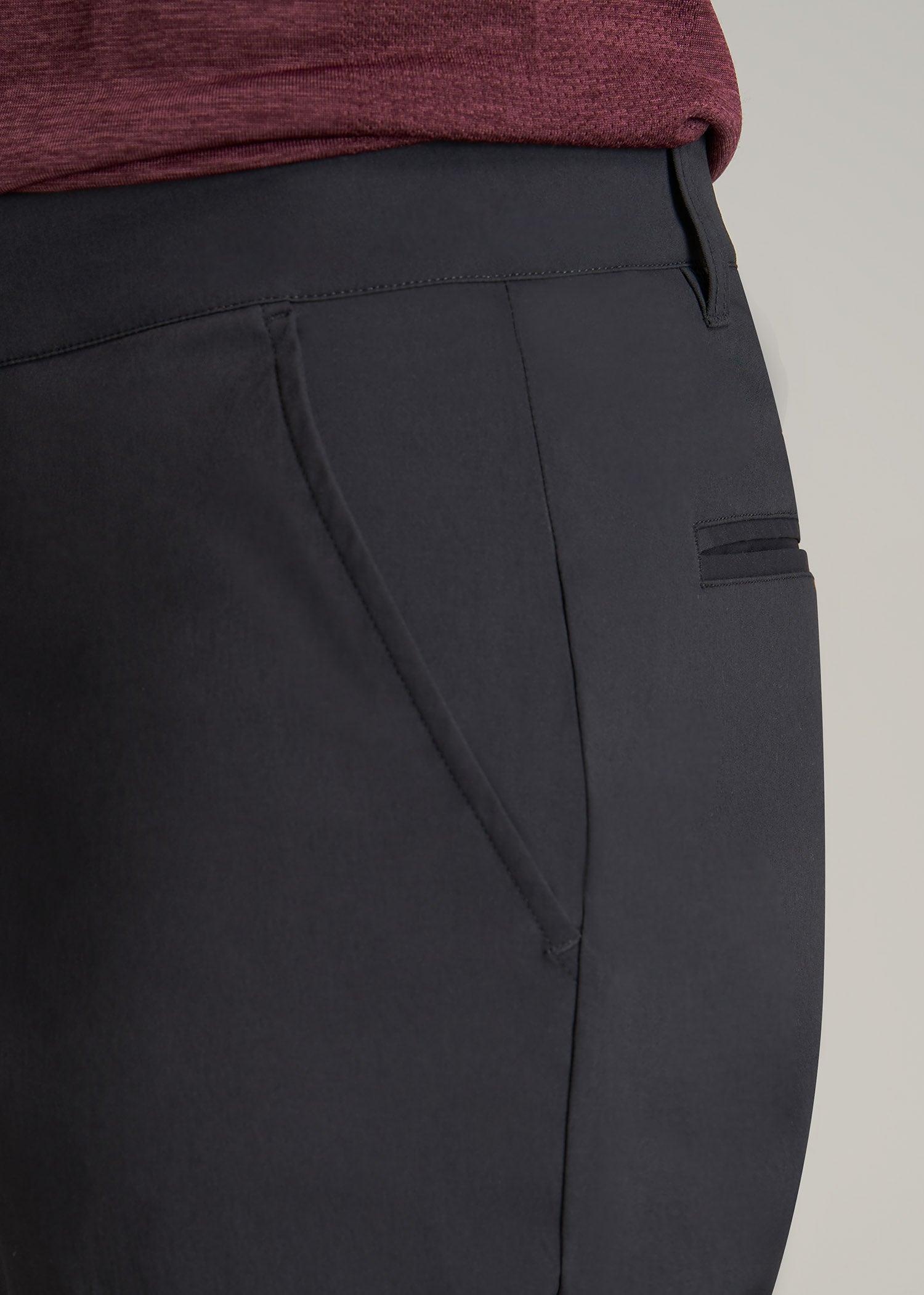 TAPERED FIT Traveler Chino Pants for Tall Men in Black Product Image