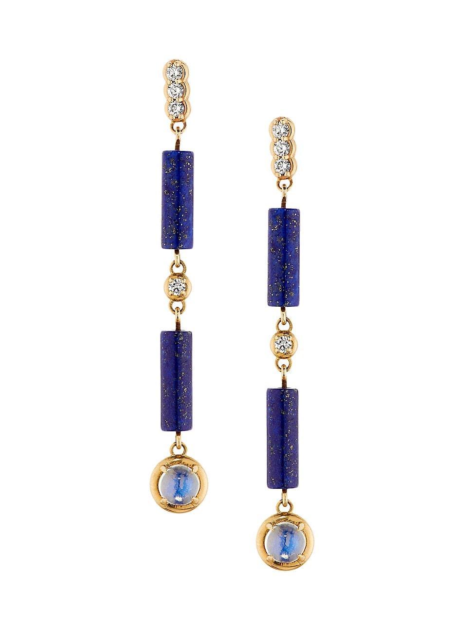 Womens Palace 14K Yellow Gold & Multi-Gemstone Drop Earrings Product Image