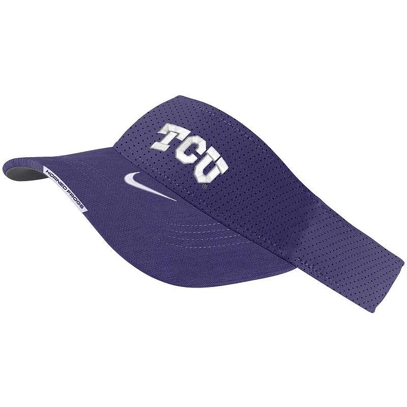 Mens Nike Purple Tcu Horned Frogs 2023 Sideline Performance Adjustable Visor Product Image