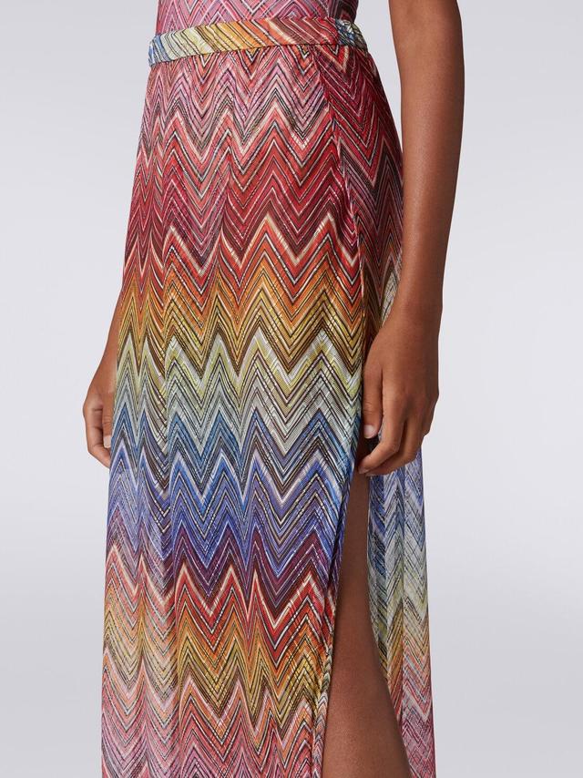 Cover up trousers in zigzag print fabric Multicoloured | Missoni Product Image