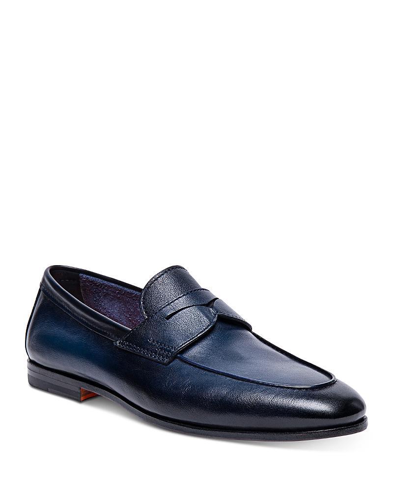 Santoni Mens Carlos Slip On Penny Loafers Product Image