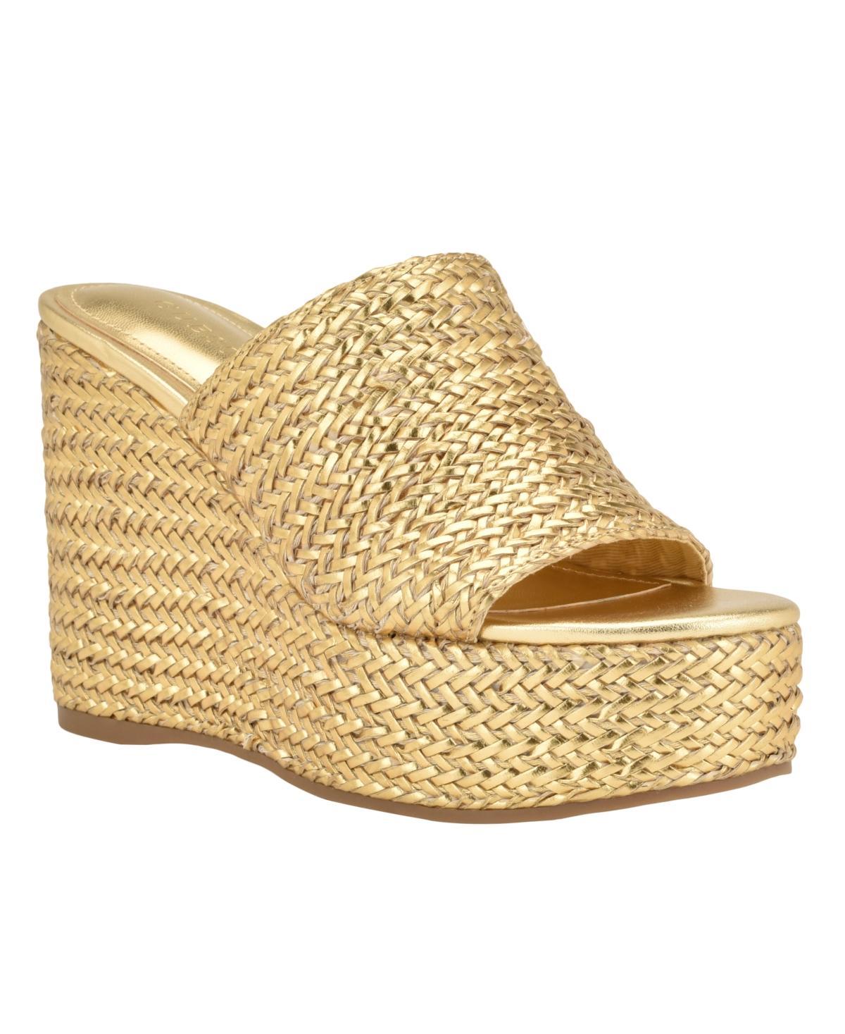 Guess Womens Yenisa Single Band Slide Platform Wedge Sandal Womens Shoes Product Image