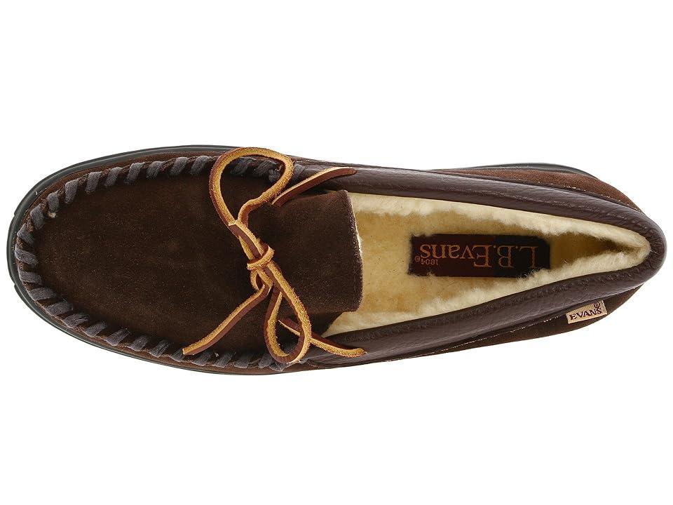 L.B. Evans Atlin (Chocolate Suede W/Sherpa Lining) Men's Slippers Product Image