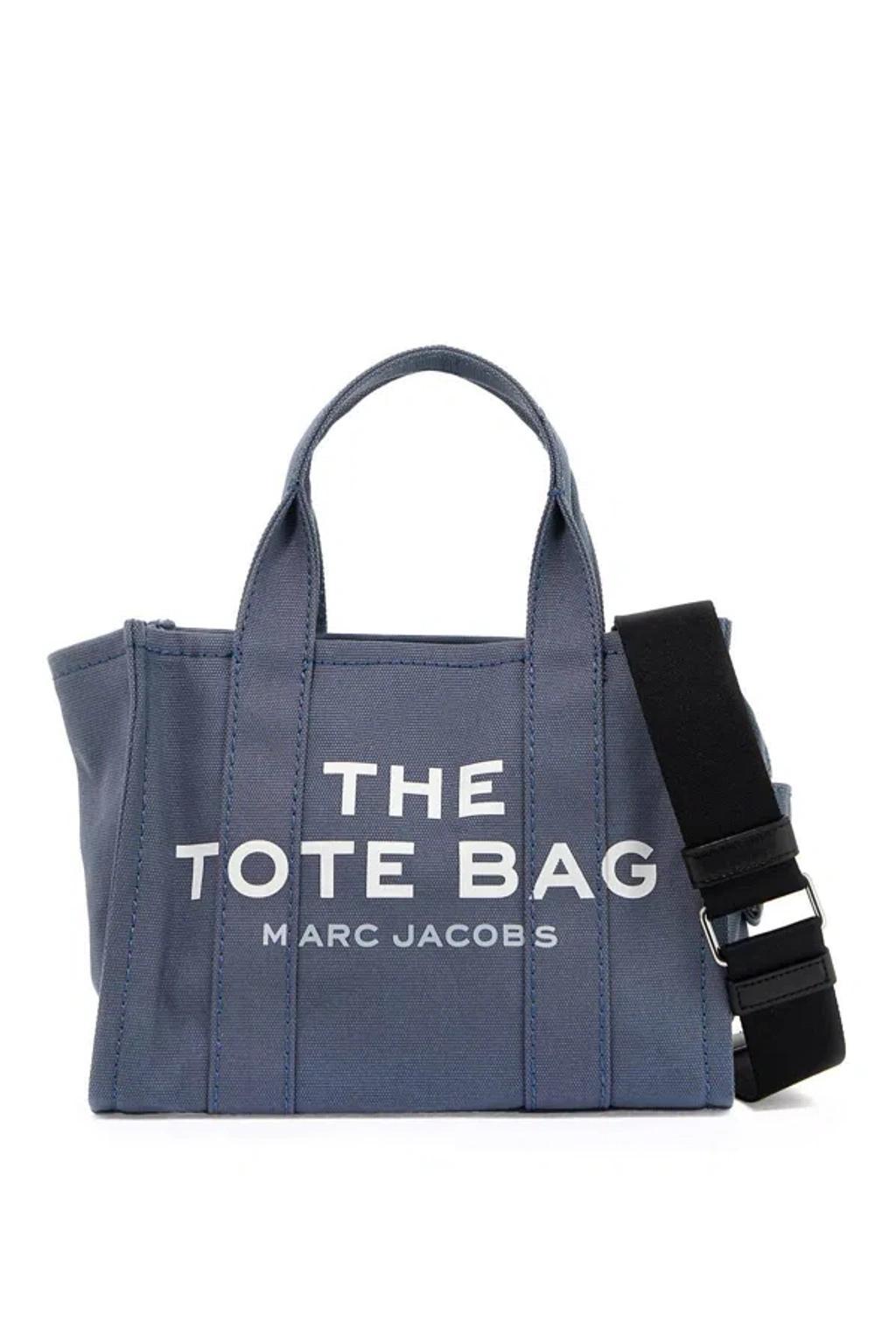 The Small Tote Canvas Bag In Blue Product Image