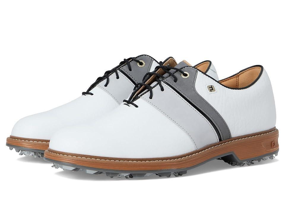 FootJoy Premiere Series Bison Golf Shoes Grey/Black) Men's Golf Shoes Product Image