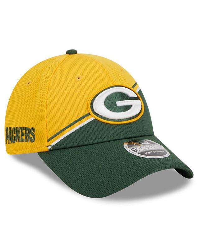 Mens New Era Gold Green Bay Packers 2023 Sideline 9FORTY Adjustable Hat - Gold Product Image