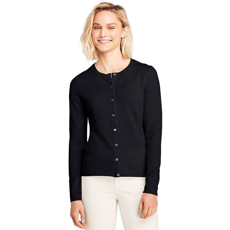 Lands End Womens Tall Classic Cashmere Cardigan Sweater Product Image