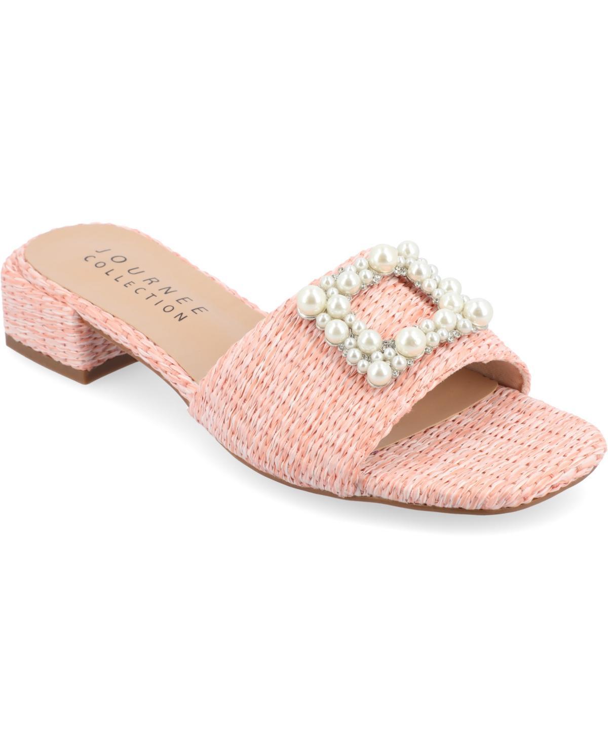 Journee Collection Justina Womens Tru Comfort Foam Buckle Sandals Product Image