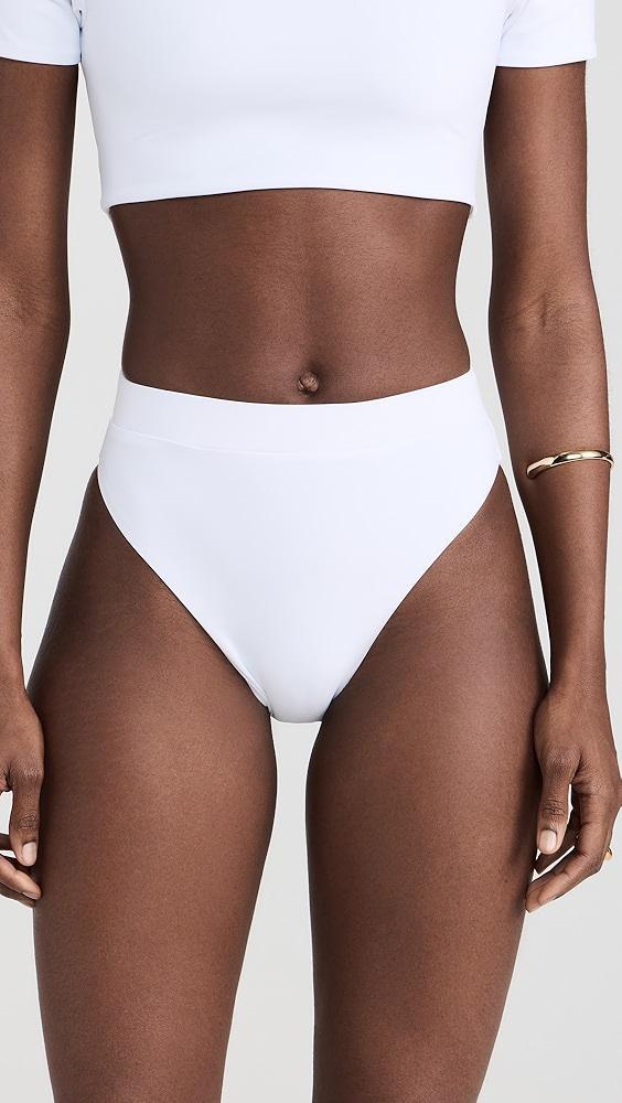 Dur Doux White Shell Bikini Bottoms | Shopbop Product Image