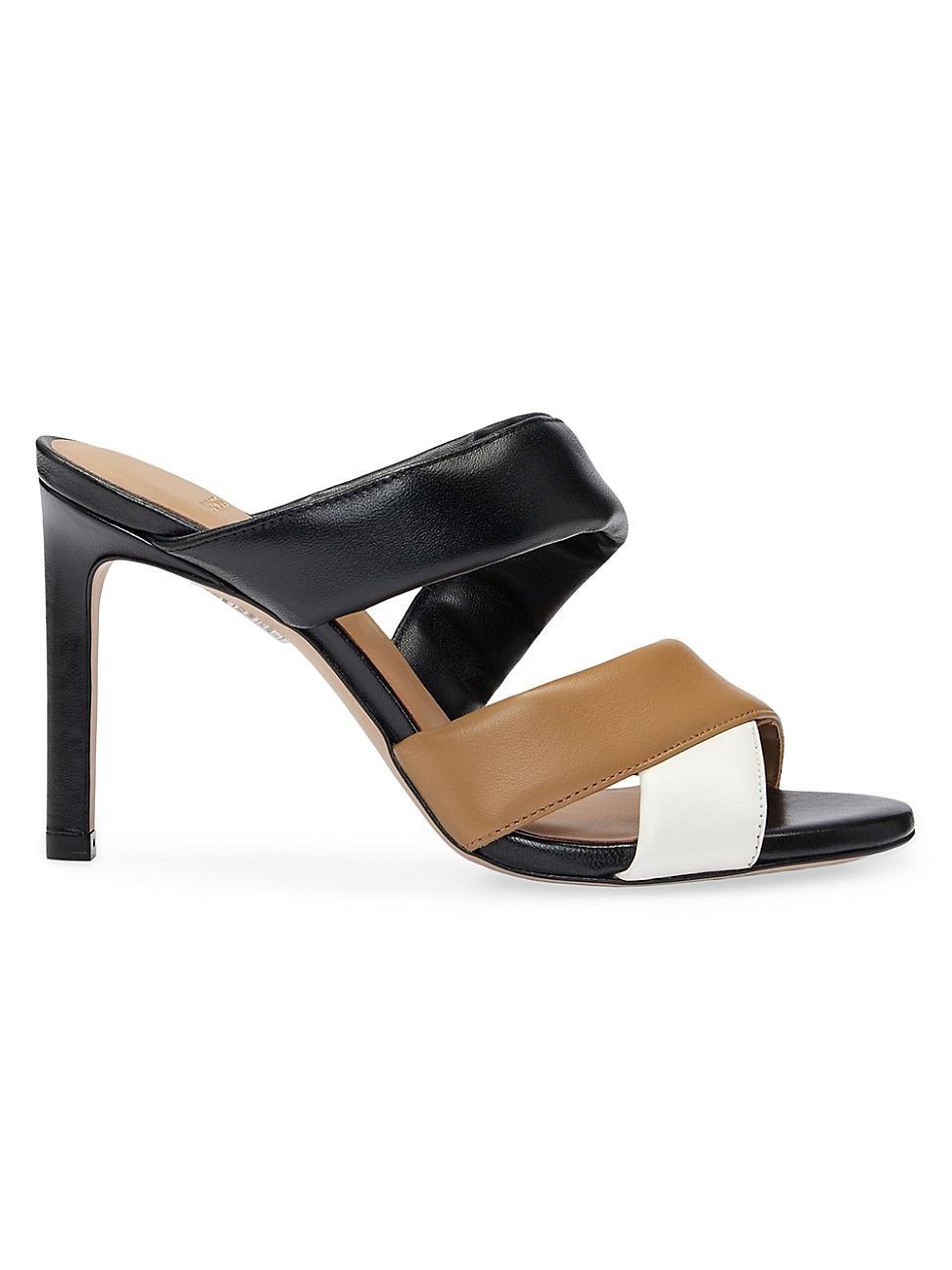 Womens Open-Toe Mules in Nappa Leather Product Image