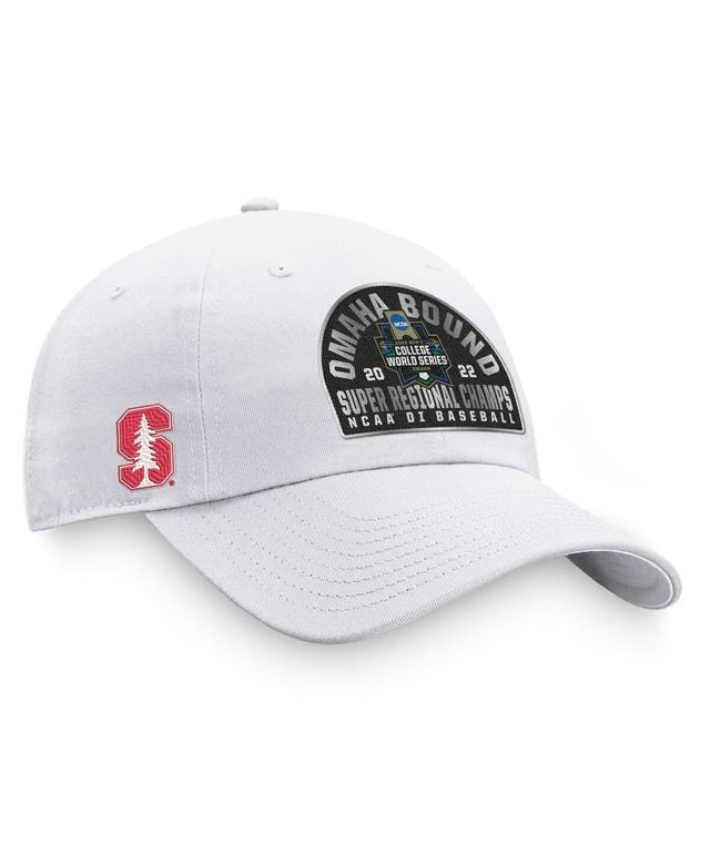 Mens Top of the World White Stanford Cardinal 2022 Ncaa Mens Baseball Super Regional Champions Locker Room Adjustable Hat Product Image