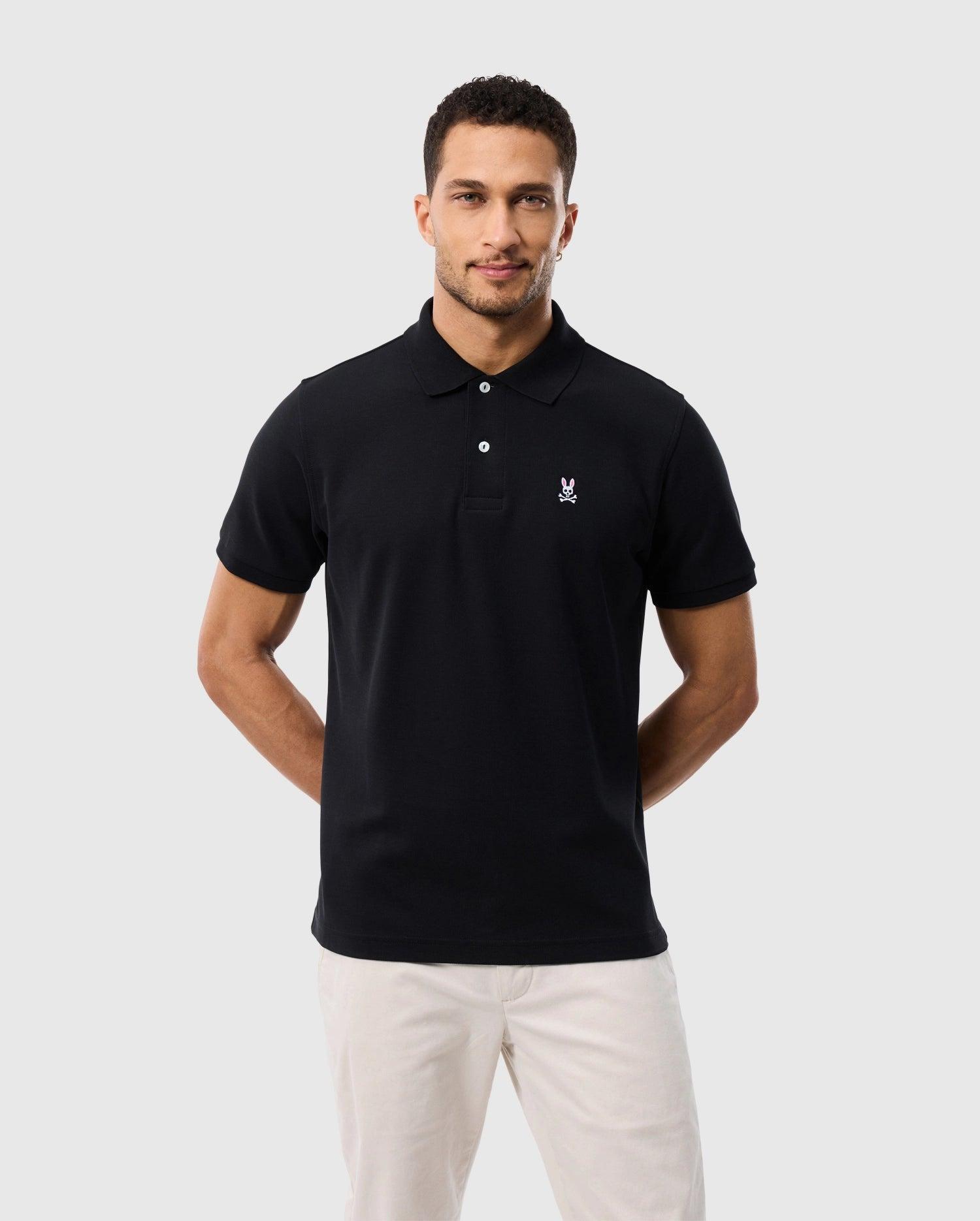 MENS CLASSIC PIQUE POLO SHIRT - B6K001ARPC Male Product Image