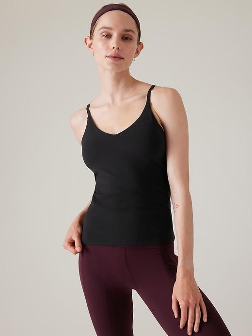 Elation V-Neck Built-In Bra Tank A-C Product Image