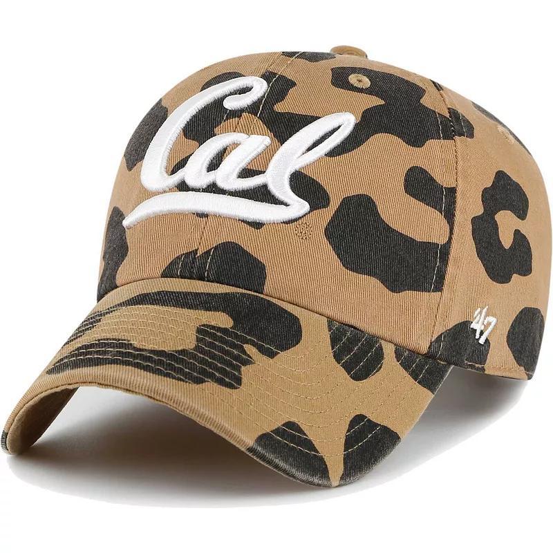 Womens 47 Cal Bears Rosette Leopard Clean Up Adjustable Hat Product Image