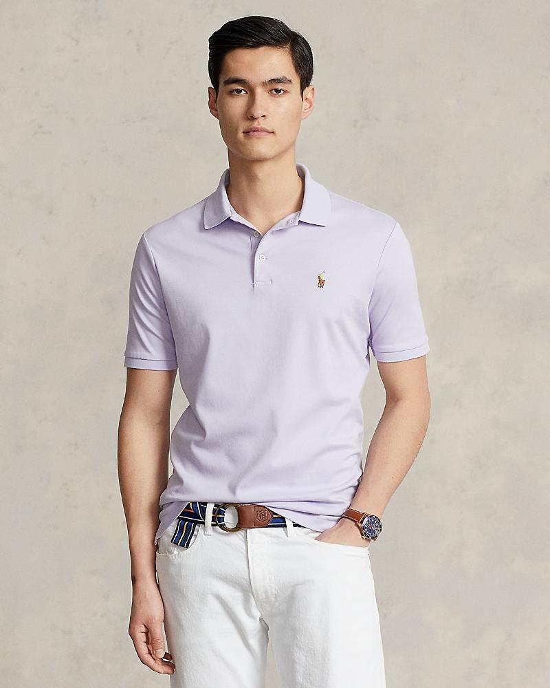 Polo Ralph Lauren Classic Fit Soft Cotton Polo Shirt (Vintage Pine) Men's Clothing Product Image