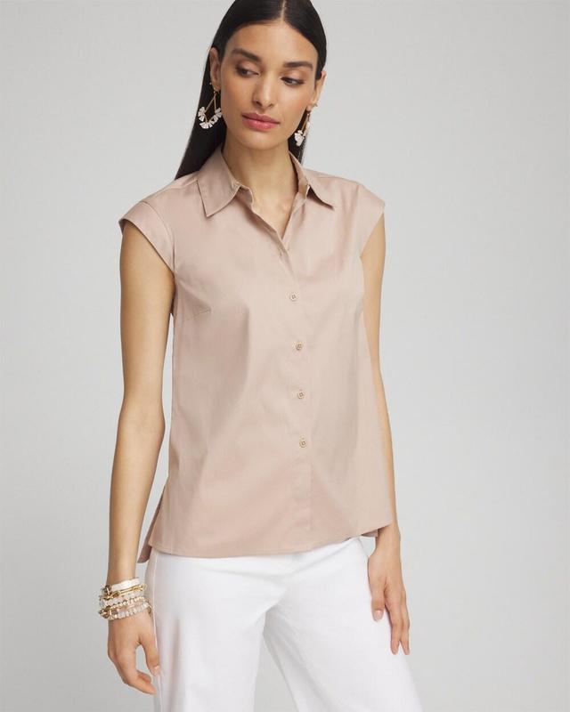 Women's Cap Sleeve Polo Top Product Image