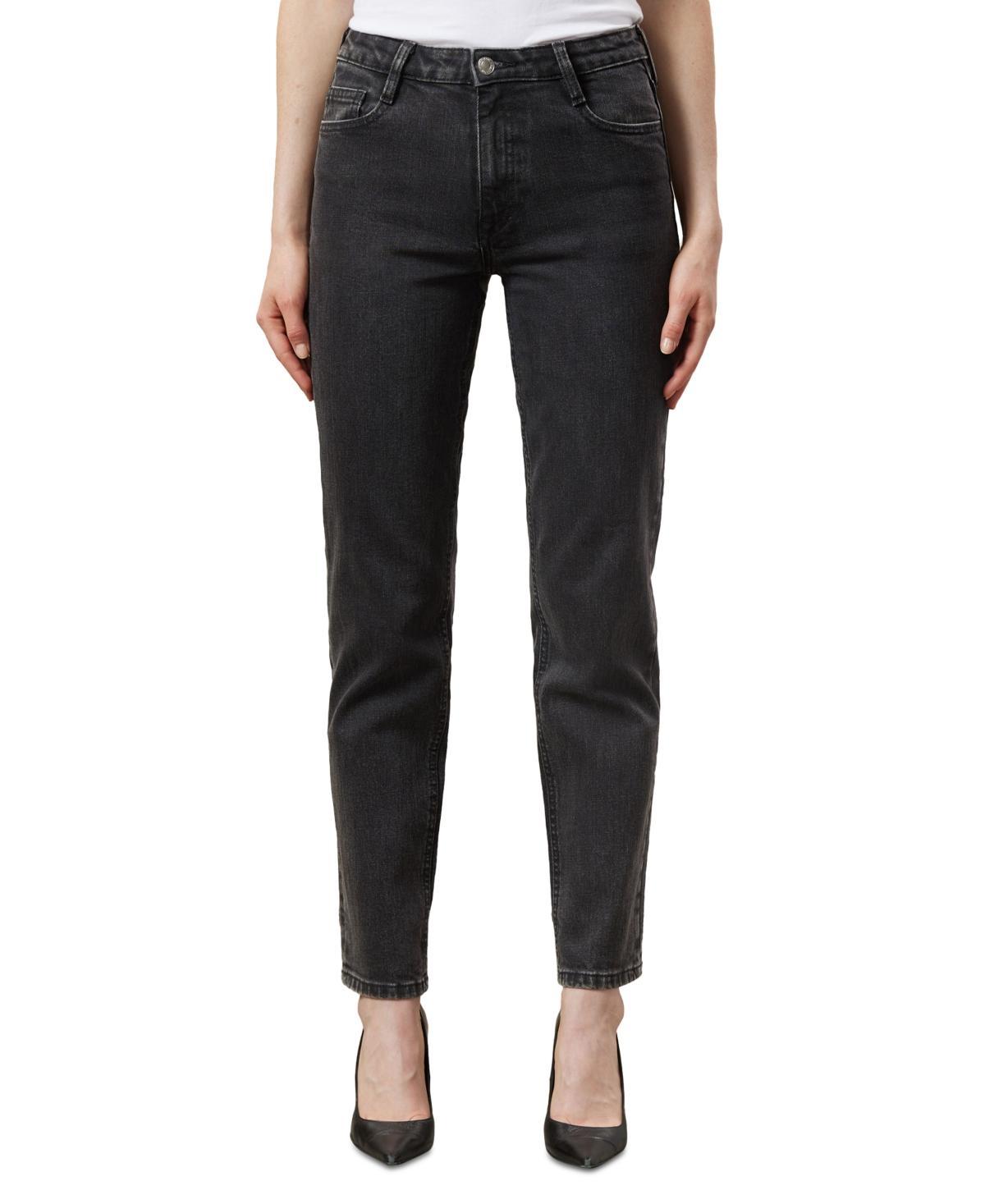 Frank and Oak Womens Cyndi High Rise Straight-Leg Jeans Product Image