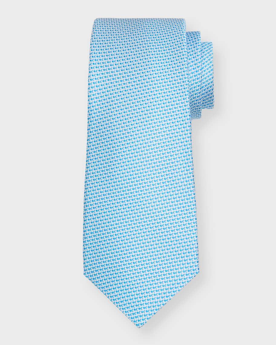 Men's Micro-Jacquard Silk Tie Product Image