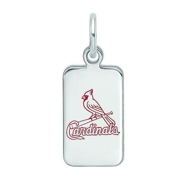 LogoArt Sterling Silver St Louis Cardinals Enameled Tag Pendant, Womens Product Image