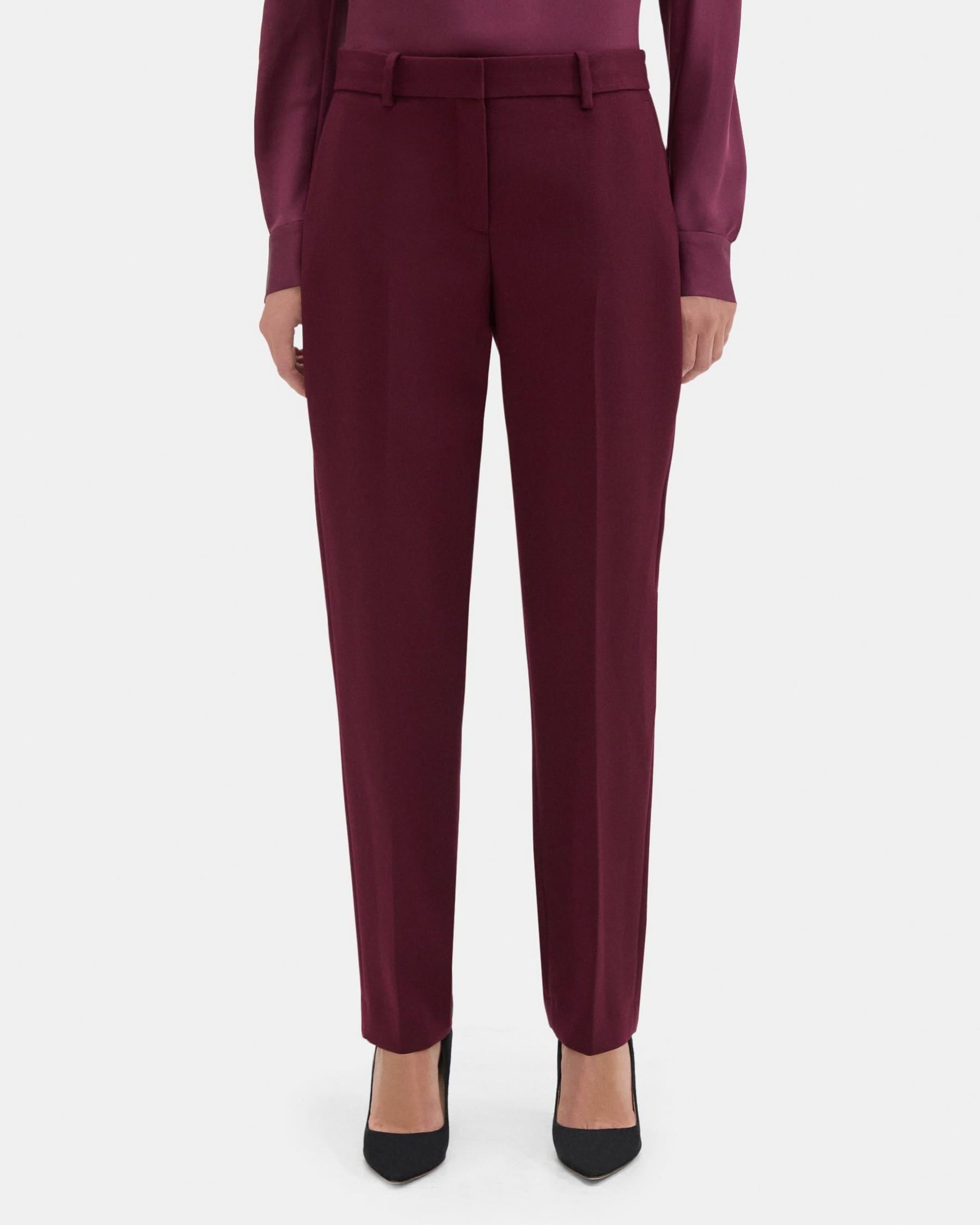 Classic Crop Pant in Wool-Blend Twill Product Image